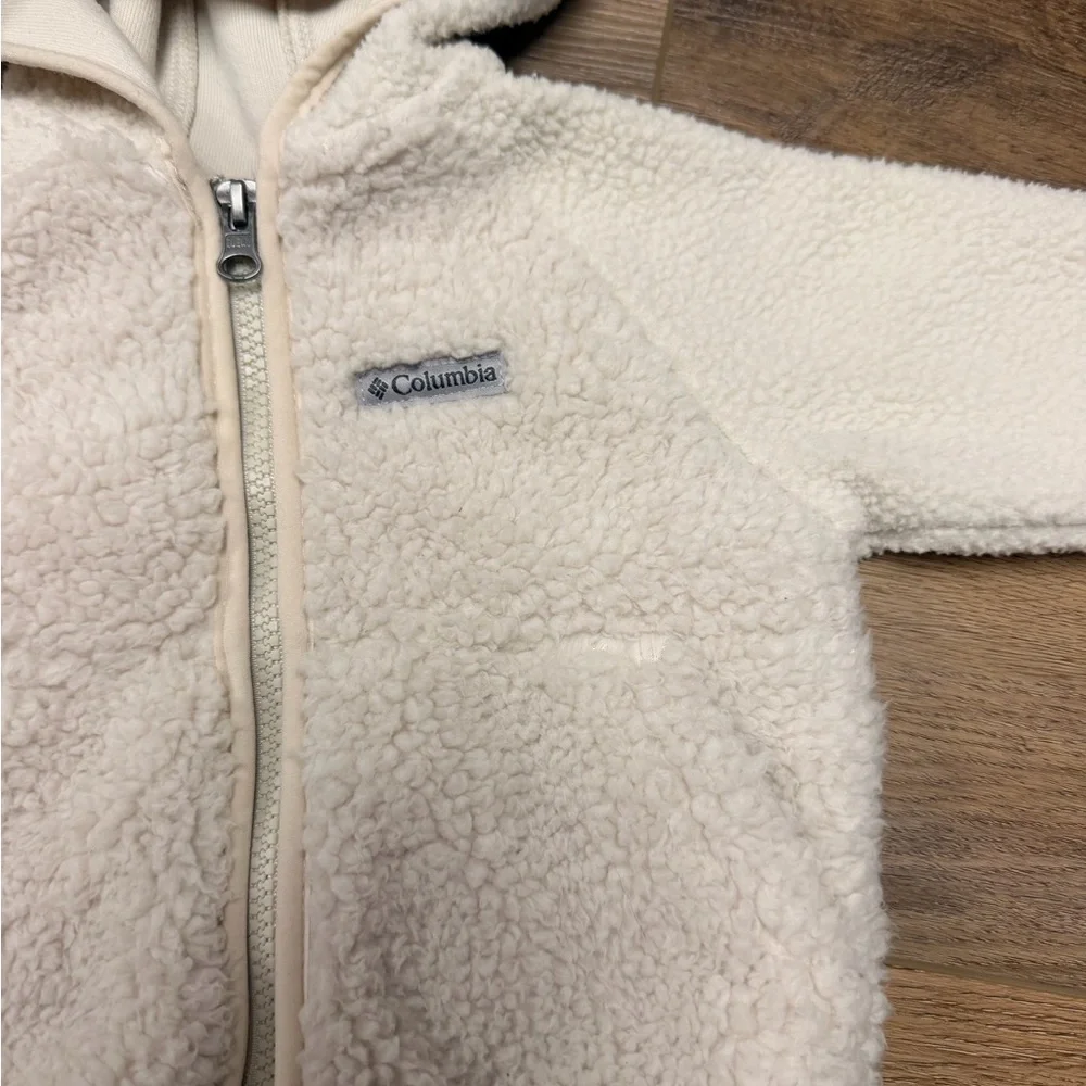 Columbia‎ Cream Sherpa Baby Jacket with Bear Ear Hood